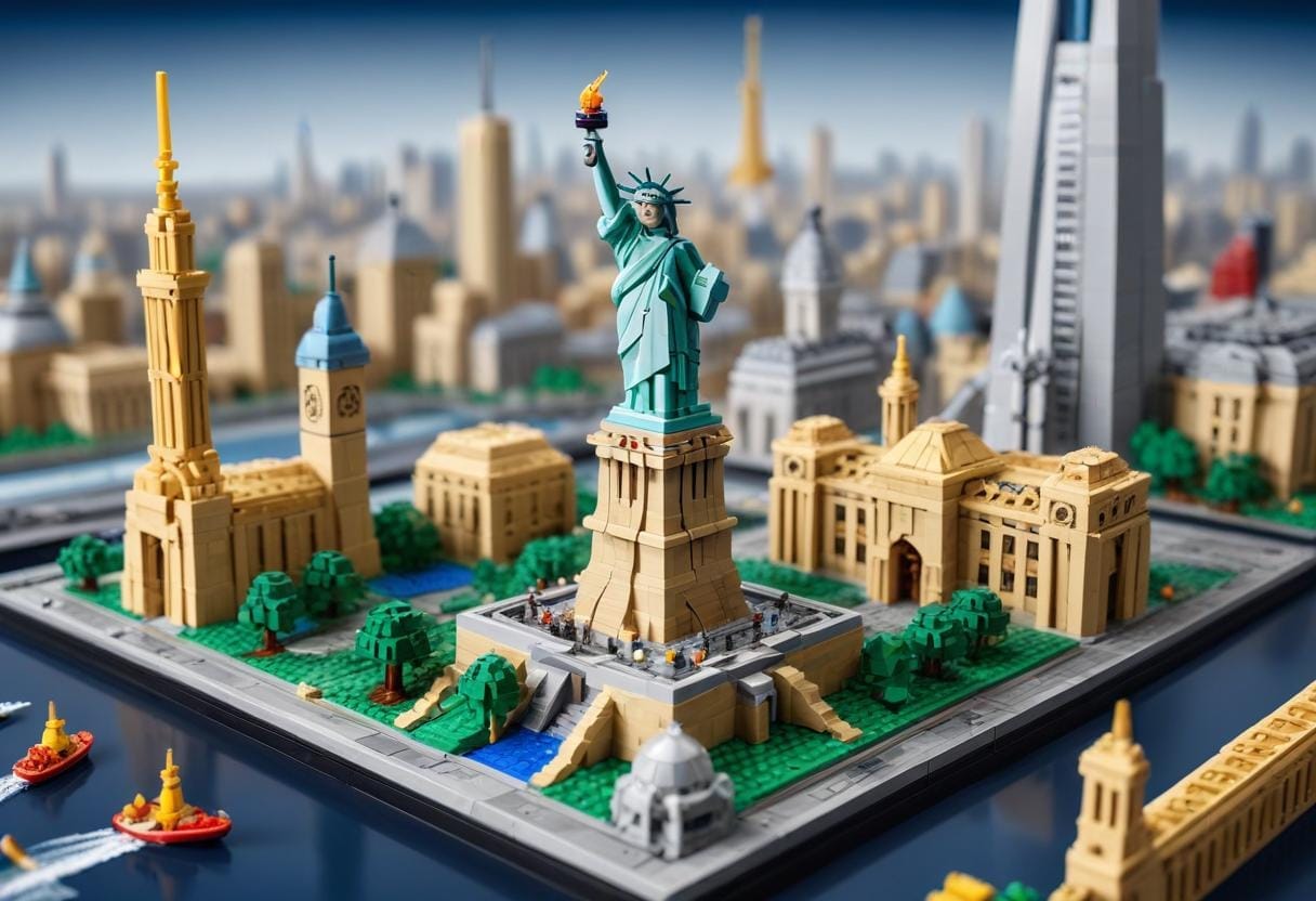 Bygg din egen drömvärld med lego architecture illustration
