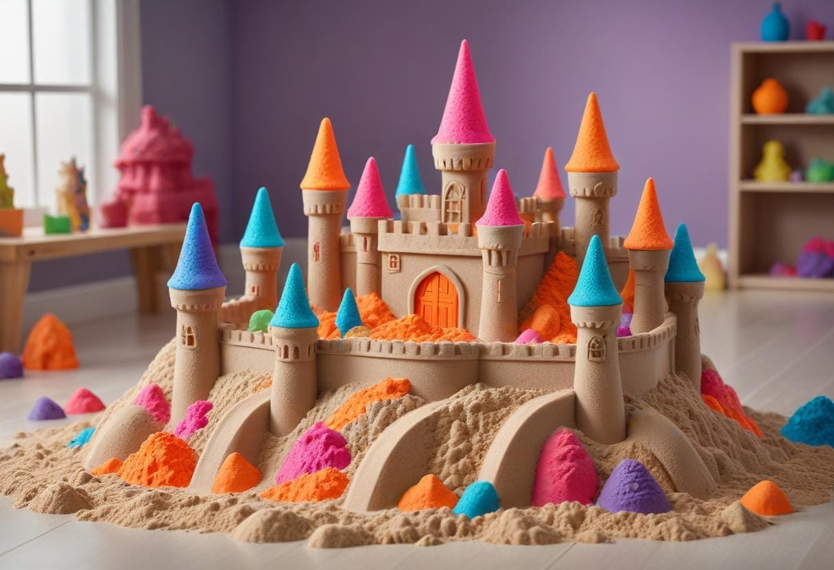 Kinetic Sand - en lekfull värld av kreativitet! illustration