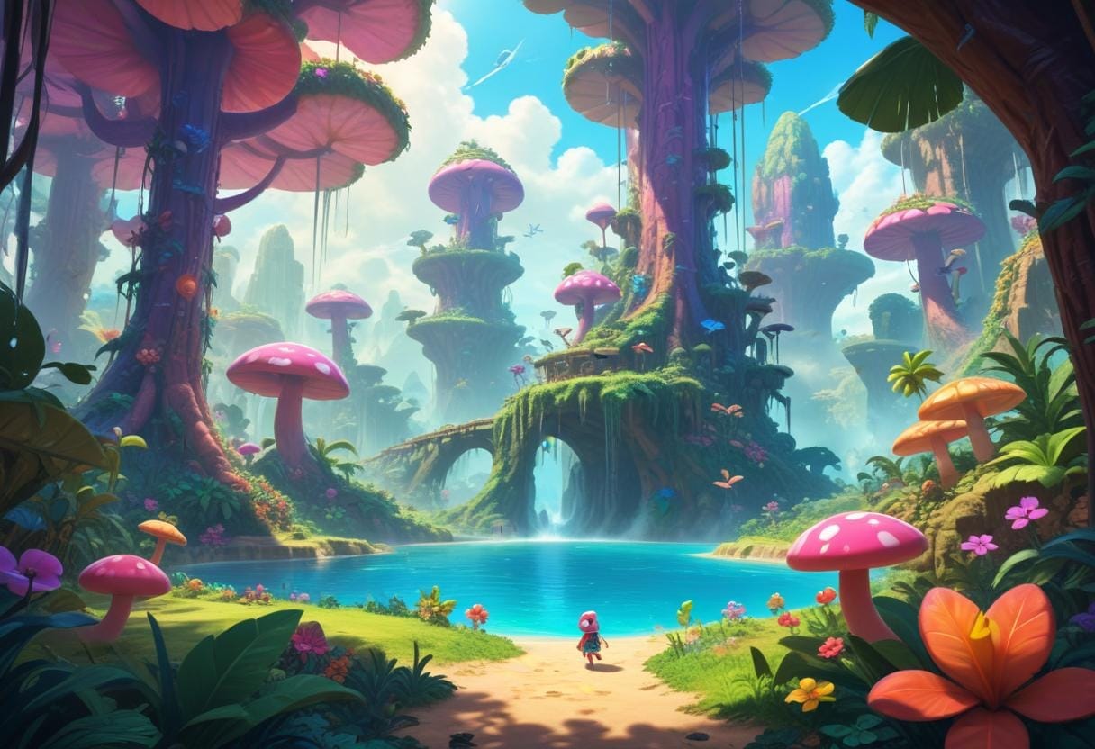Kirby och det glömda landet – en härlig äventyrsresa! illustration