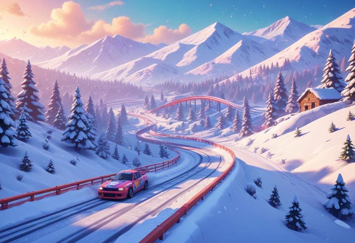 Snökaos med snowracer – nostalgitripp till PS1! illustration