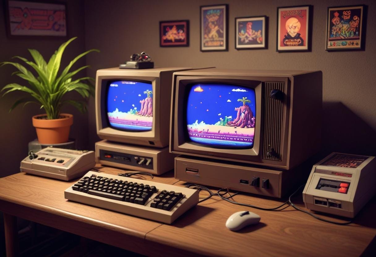 Älskade Commodore 64 – En nostalgitripp till gamingens hjärta illustration