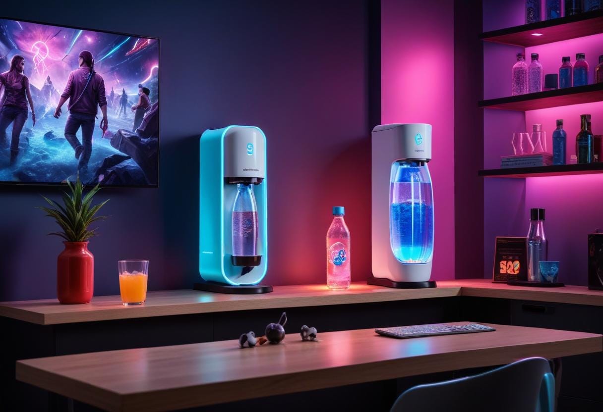 SodaStream Art – en kreativ dusch av bubblande glädje! illustration